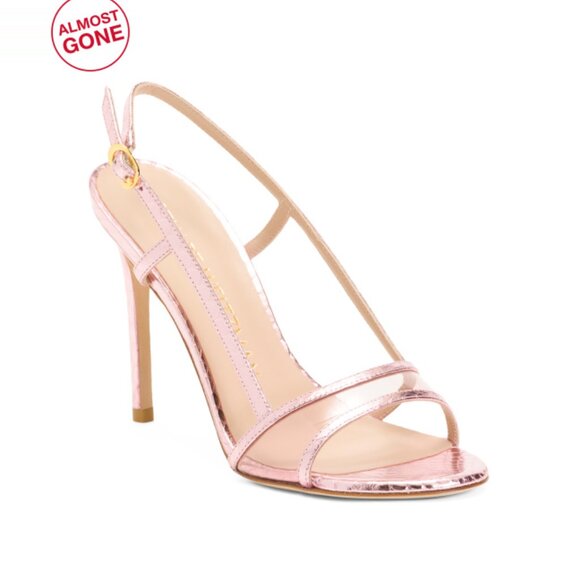 STUART WEITZMAN Cotton Candy Made In Spain Leather Mondrian 100 Sandals - Picture 1 of 2